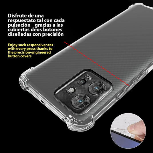 Motorola Moto ThinkPhone - AirPillow Cushion Transparent Soft Clear TPU Four Corners Protective Case - Polar Tech Australia