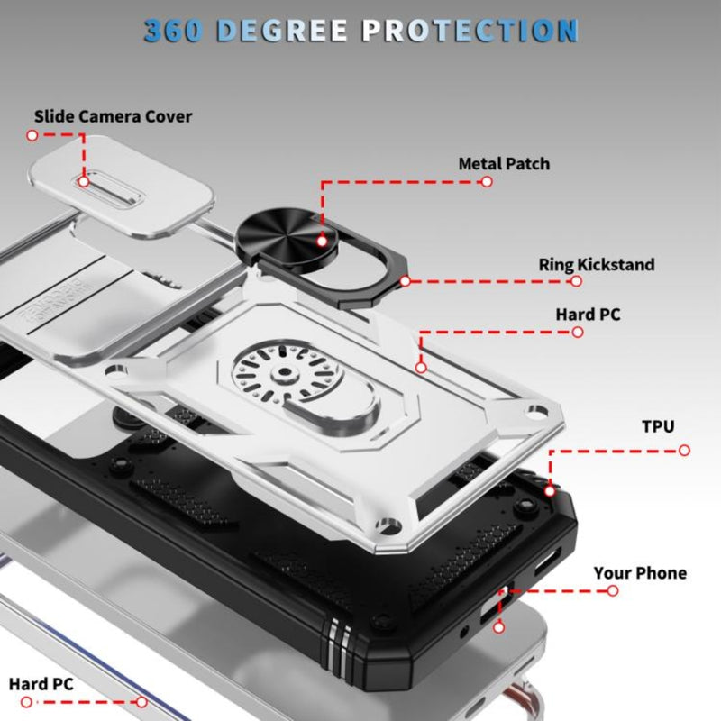 Load image into Gallery viewer, Samsung Galaxy A17 (SM-A176) - Sliding Camshield TPU + PC Phone Case with Holder
