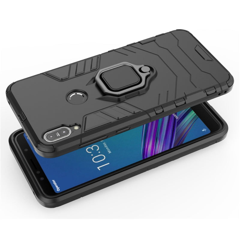 Cargue la imagen en el visor de la galería, Asus Zenfone Max Pro (M1) ZB601KL/ZB602KL - Heavy Duty Armor Case With Ring Holder Stand - Polar Tech Australia
