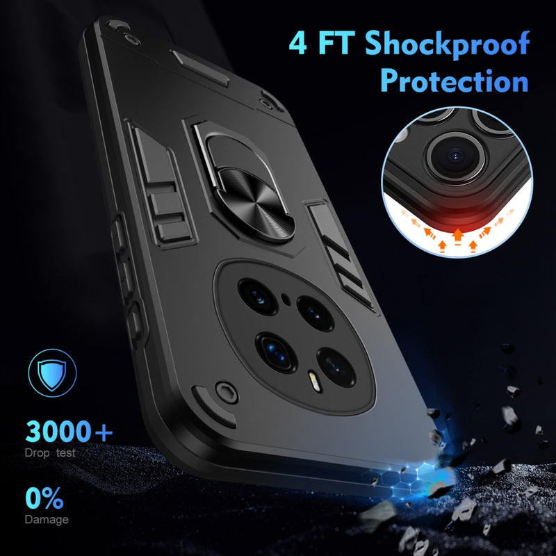 Load image into Gallery viewer, Honor Magic7 Pro (PTP-N49, PTP-AN10) - Shockproof Metal Ring Holder Phone Case
