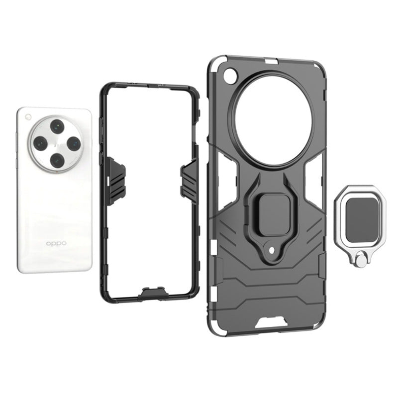 Chargez l&#39;image dans la visionneuse de la galerie, OPPO Find X6 (PGFM10) - Heavy Duty Armor Case With Ring Holder Stand - Polar Tech Australia
