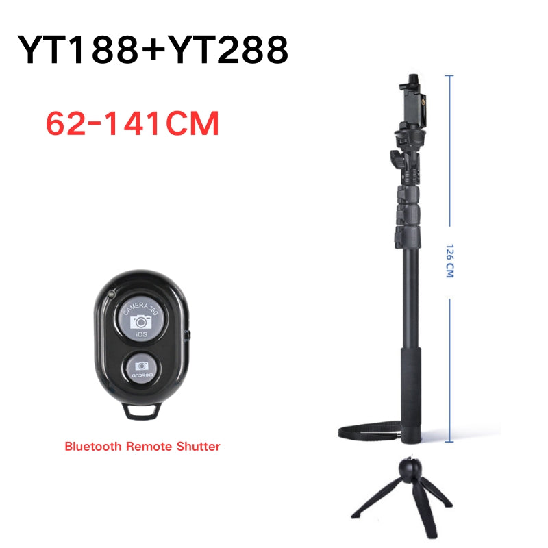 Load image into Gallery viewer, [YT088] Portable Selfie Stick Tripod With Bluetooth Remote Extendable Travel Lightweight Tripod Stand for Selfie, Live Streaming, Video Conference, Compatible With All Phones - Polar Tech Australia
