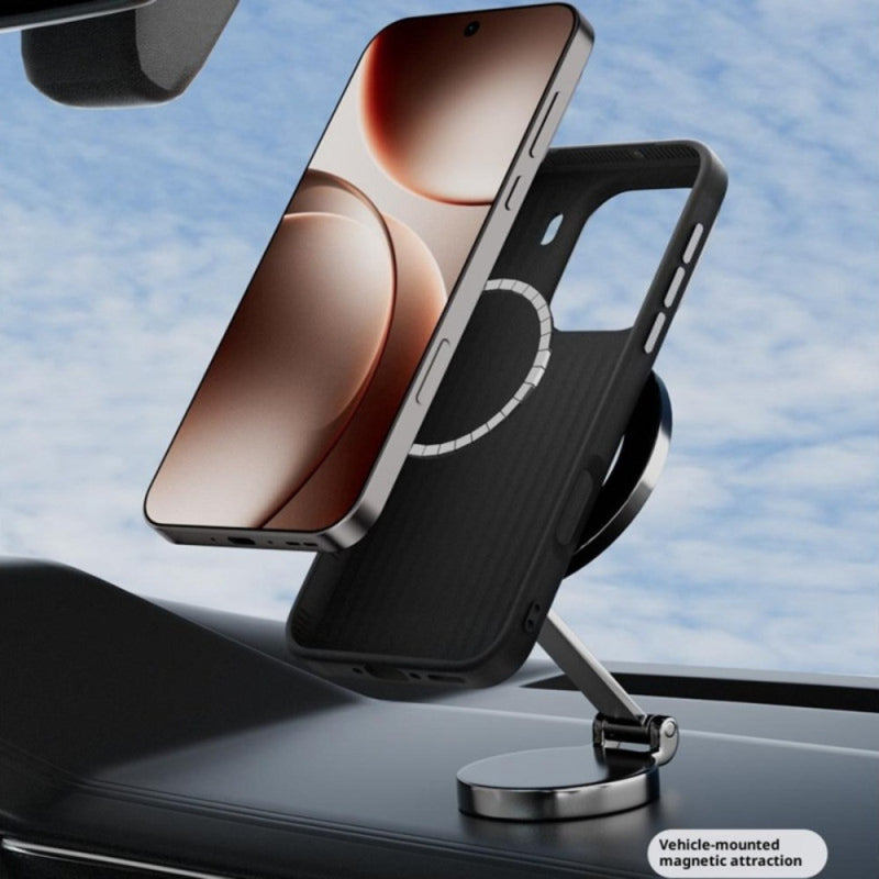 Load image into Gallery viewer, [Magsafe Compatible] OPPO Find X9 Pro - Carbon Fiber Series 6D Micro Relief MagSafe Phone Case
