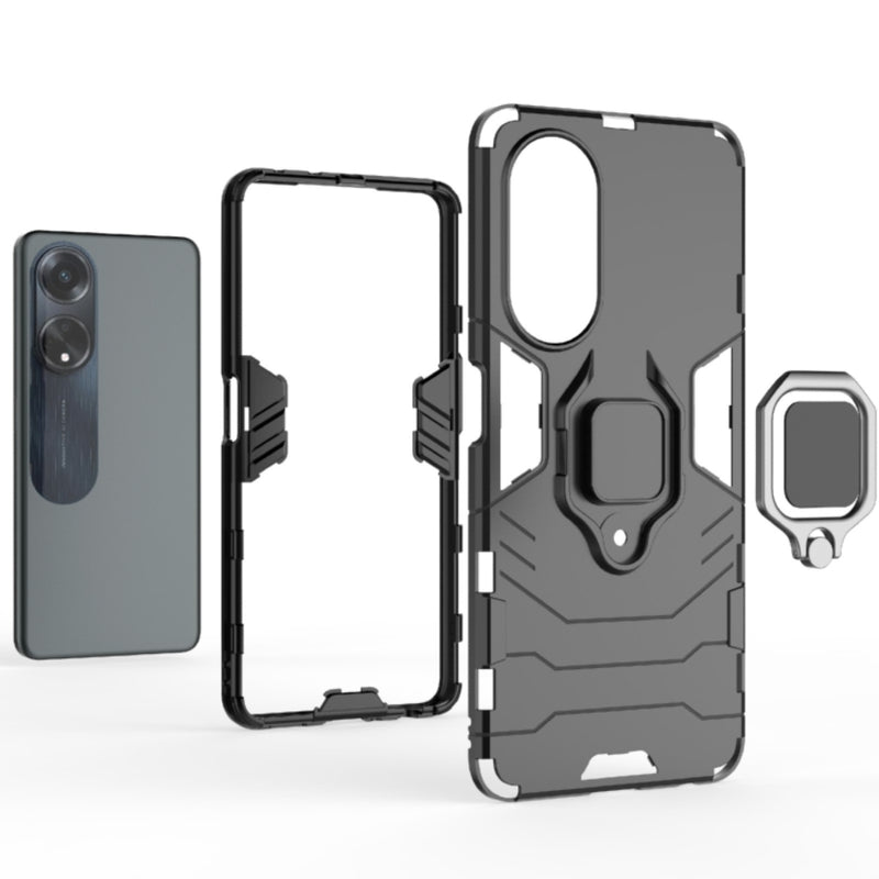 Load image into Gallery viewer, OPPO A17 / A17K - Heavy Duty Armor Case With Ring Holder Stand - Polar Tech Australia
