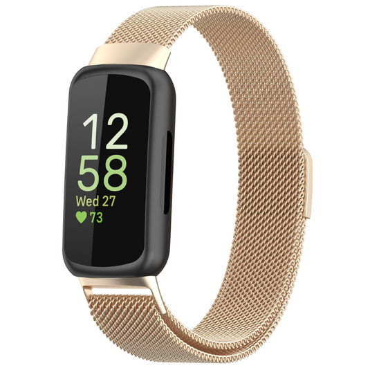 Fitbit Inspire 3 – Milanese Stainless Steel Band