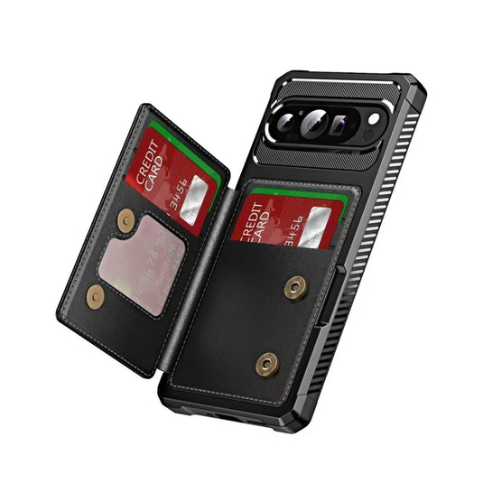 Google Pixel 9 Pro XL - Horizontal Flip Card Bag Holder Leather Phone Case - Polar Tech Australia