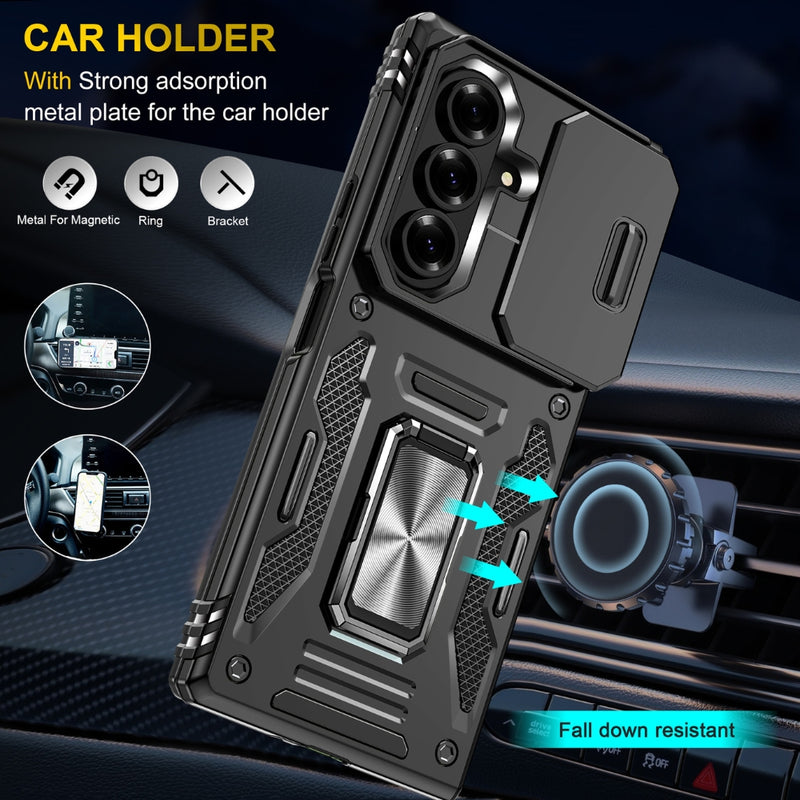 Chargez l&#39;image dans la visionneuse de la galerie, Samsung Galaxy Z Fold7 5G - Armor PC + TPU Camera Shield Phone Case

