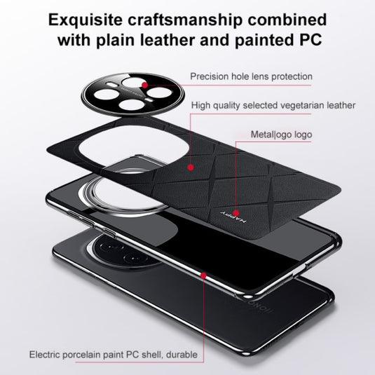 Honor Magic7 (PTP-AN00) - Plain Leather PC Phone Case