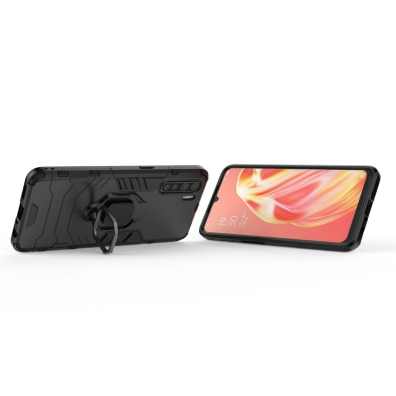 Chargez l&#39;image dans la visionneuse de la galerie, OPPO A91 / Reno3 - Heavy Duty Armor Case With Ring Holder Stand - Polar Tech Australia
