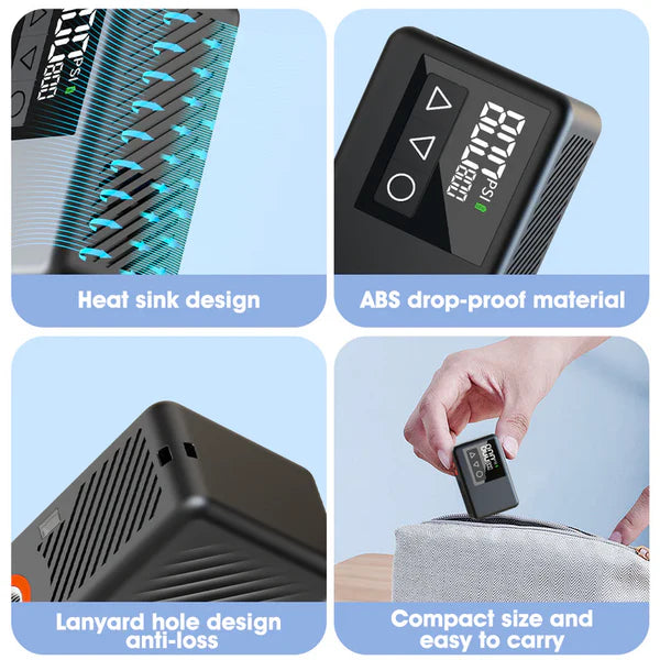 Load image into Gallery viewer, Mini Compact Giga Pump Brushless Motor Mini Electric Bike Pump Air Pump Tire Inflator
