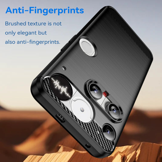 Nothing Phone (3) - Carbon Fiber Brushed Texture TPU Phone Case - Polar Tech Australia