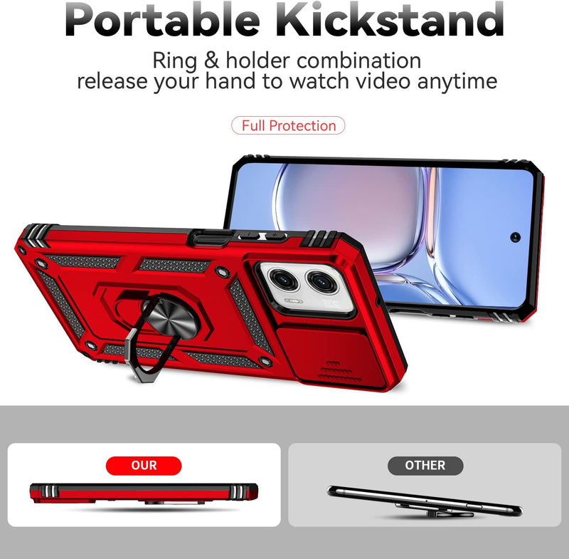Load image into Gallery viewer, [Magnetic Ring Kickstand][Slide Camera Cover] Motorola Moto G 5G 2023/Moto G Power 2023 - Shield Shockproof Rugged Heavy Duty Case - Polar Tech Australia
