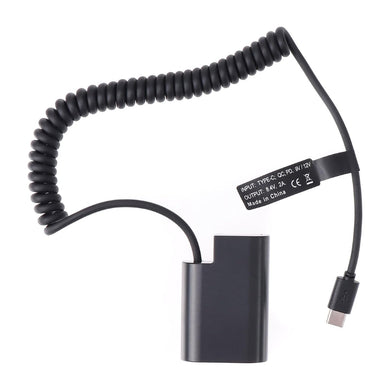 [DMW-BLF19/DCC12][Type-C] Panasonic GH3 GH4 GH5 GH5s - Cameras Spring Cable Dummy Battery - Polar Tech Australia