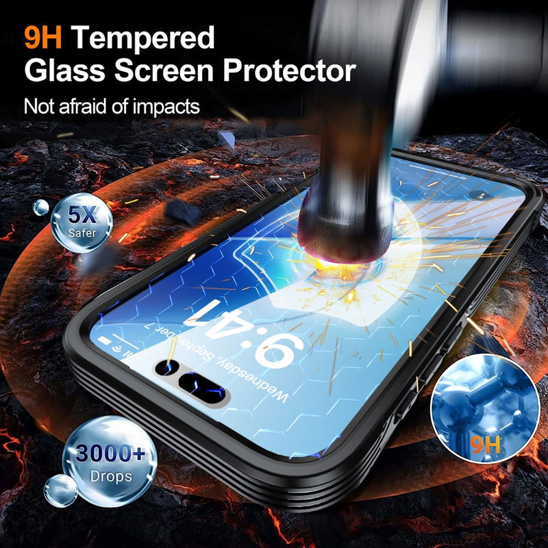 Load image into Gallery viewer, Apple iPhone 17 - Tempered Glass MagSafe Phone Case
