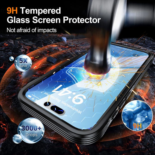 Apple iPhone 17 - Tempered Glass MagSafe Phone Case