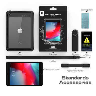 Apple iPad Mini 4 & 5 Shellbox Waterproof Heavy Duty Lifeproof Style Case - Polar Tech Australia