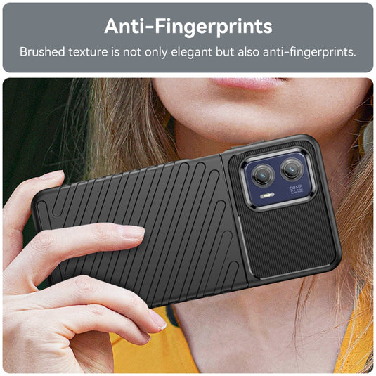 Motorola Moto G60/G40 Fusion - Thunder Series Twill Texture Thickened Anti-fall Protection TPU Case - Polar Tech Australia