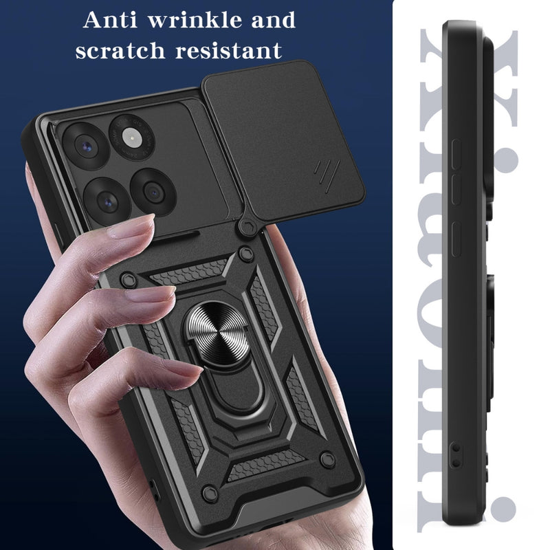 Cargue la imagen en el visor de la galería, Motorola Moto Edge 60 Fusion - Heavy Duty Ring Holder Case with Shockproof &amp; Camera Guard Design - Polar Tech Australia
