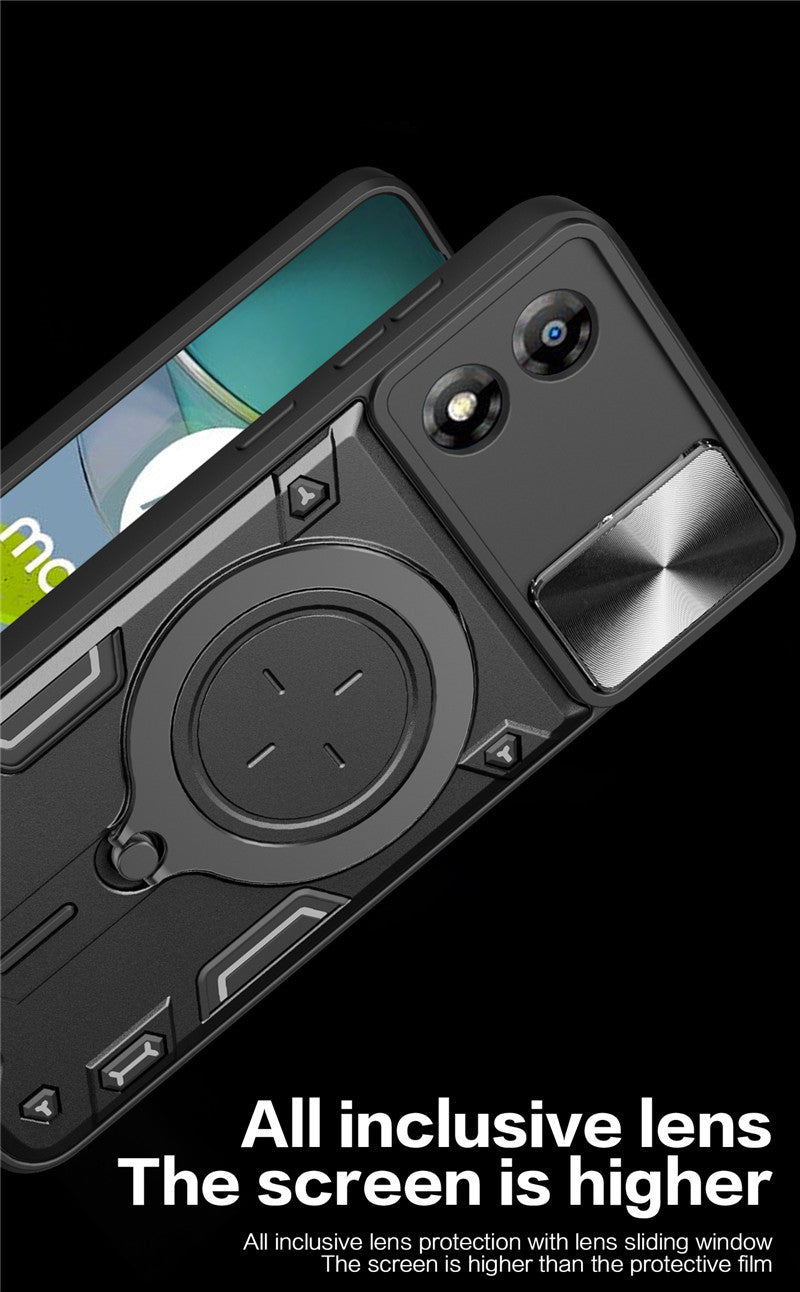 Load image into Gallery viewer, [Ring Rotating Stand][Camera Lens Cover] Motorola Moto E13 - Shield Shockproof Rugged Heavy Duty Case - Polar Tech Australia
