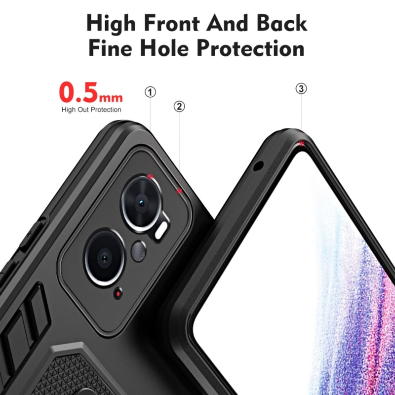 Load image into Gallery viewer, OPPO A96 4G / A76 4G / A36 4G / Realme 9i - Shockproof TPU &amp; Hard PC Back Cover with Retractable Hand Strap &amp; Lanyard - Polar Tech Australia
