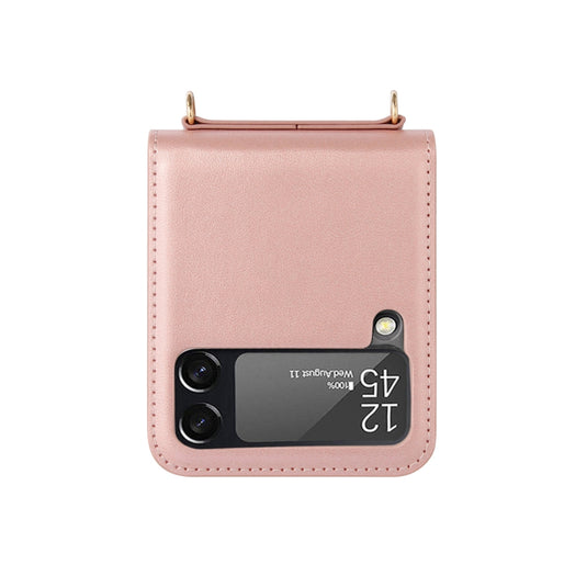[Fente pour carte intégrée] Étui portefeuille en cuir à rabat Hanman pour Samsung Galaxy Z Flip 5 (SM-F731)