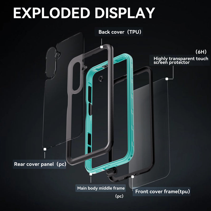 Cargue la imagen en el visor de la galería, [A Series] Samsung Galaxy A16 4G / 5G (SM-A165 / SM-A166) Series - Redpepper IP68 Waterproof Heavy Duty Tough Armor Case - Polar Tech Australia

