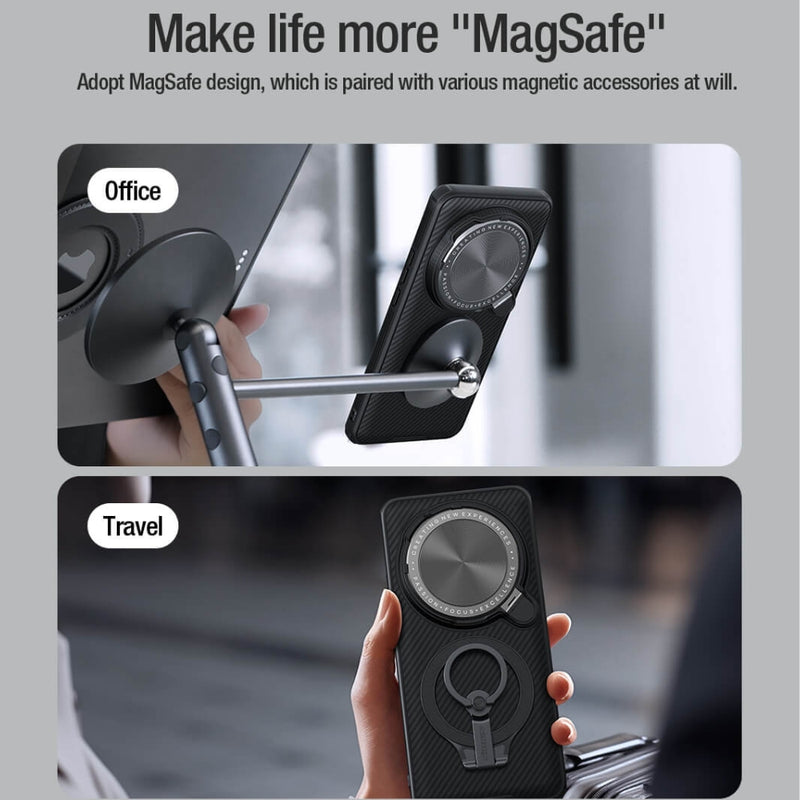 Cargue la imagen en el visor de la galería, [Magsafe Compatible] Xiaomi Mi 14 Ultra - Nillkin Super Matte Shield Flip Style Lens Camera Stand Protective Case - Polar Tech Australia
