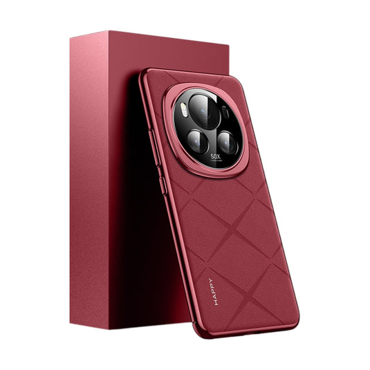 Honor Magic6 Pro (BVL-AN16, BVL-N49) - Plain Leather PC Phone Case