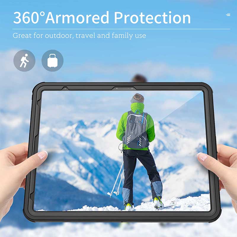 Cargue la imagen en el visor de la galería, Apple iPad Air 13-inch M2 (2024) &amp; M3 (2025) - Shellbox Waterproof Heavy Duty Lifeproof Style Case - Polar Tech Australia
