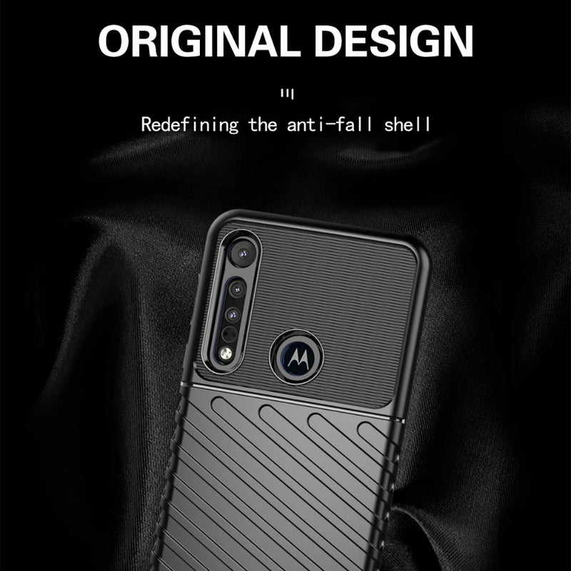 Cargue la imagen en el visor de la galería, Motorola Moto G Pure (2021) - Thunder Series Twill Texture Thickened Anti-fall Protection TPU Case - Polar Tech Australia
