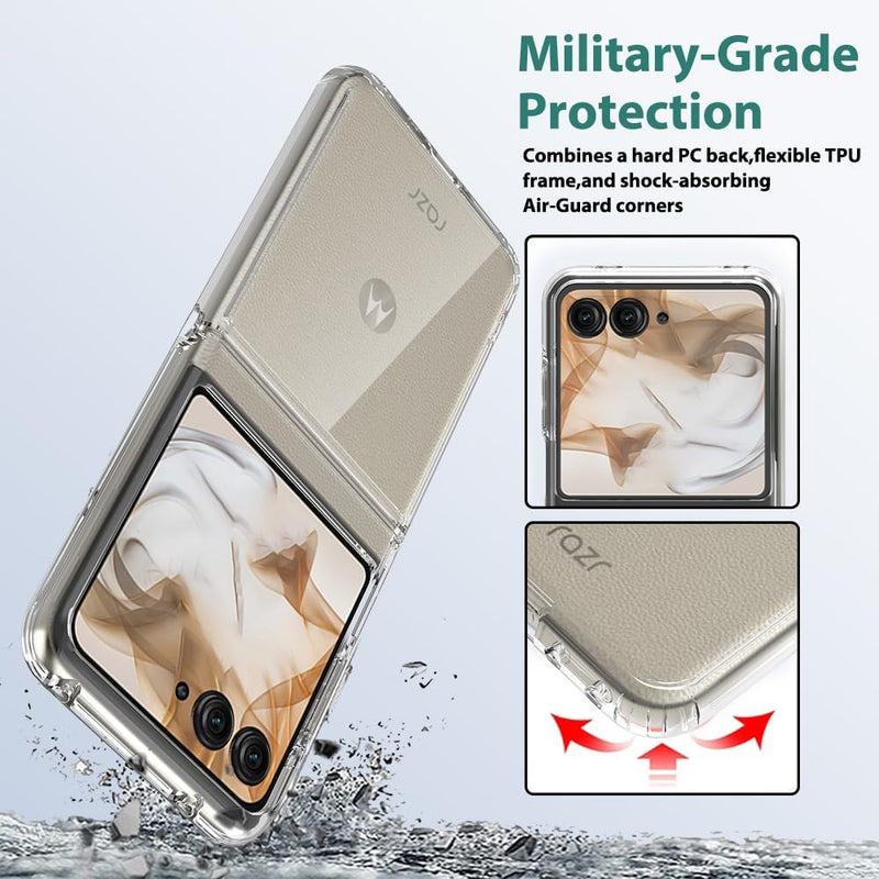 Load image into Gallery viewer, Motorola Moto Razr 2024 - AirPillow Cushion Transparent Soft Clear TPU Case - Polar Tech Australia
