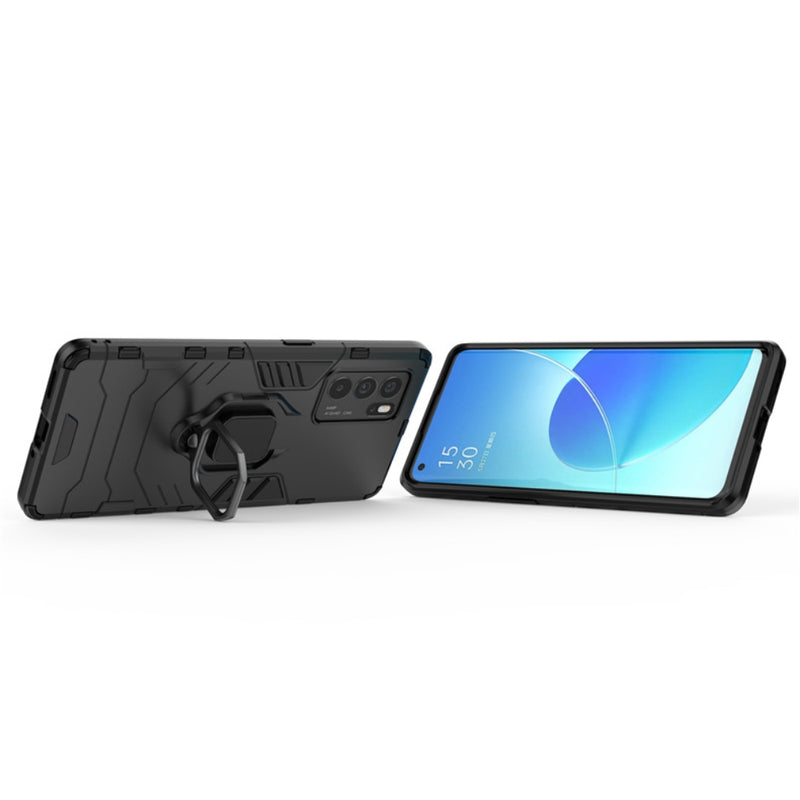 Chargez l&#39;image dans la visionneuse de la galerie, OPPO Reno6 Pro 5G (CPH2249) - Heavy Duty Armor Case With Ring Holder Stand - Polar Tech Australia
