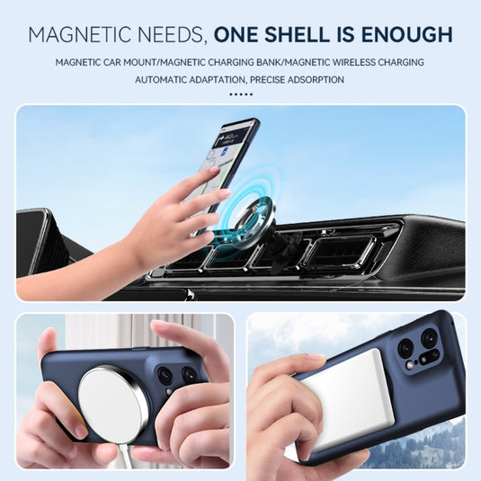 OPPO Find X5/Pro - Magsafe Hidden Fold Holder Full Coverage Shockproof Phone Case - Polar Tech Australia