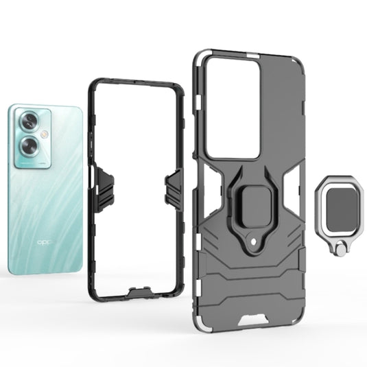 OPPO A79 5G (CPH2557, CPH2553) - Heavy Duty Armor Case With Ring Holder Stand - Polar Tech Australia