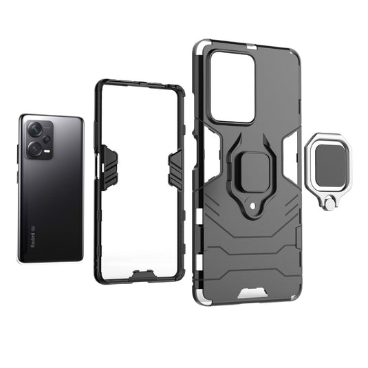 Xiaomi Redmi Note 12 Pro Plus - Heavy Duty Armor Case With Ring Holder Stand - Polar Tech Australia
