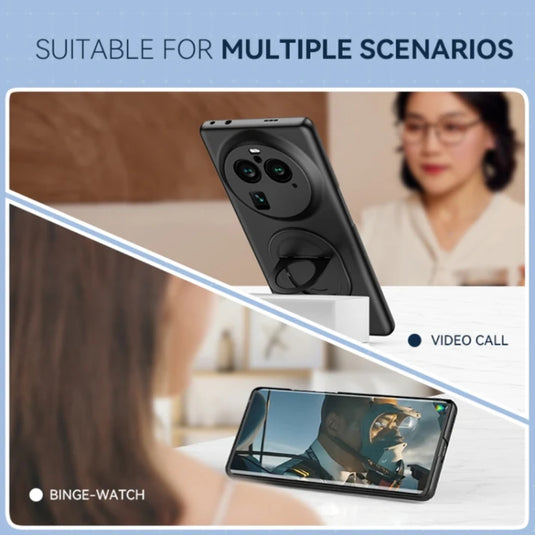 [Magsafe Compatible] OPPO Find X6/Pro - Hidden Fold Holder Magnetic Full Coverage Shockproof Phone Case - Polar Tech Australia