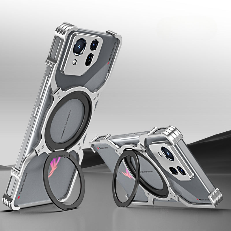 Cargue la imagen en el visor de la galería, Asus ROG Phone 9 / 9 Pro - Mechanical Arm Borderless MagSafe Holder Metal Phone Case - Polar Tech Australia
