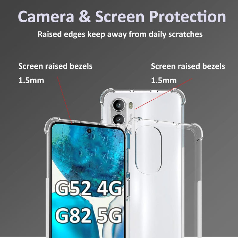 Load image into Gallery viewer, Motorola Moto G82 5G / Moto G52 - AirPillow Cushion Transparent Soft Clear TPU Four Corners Protective Case - Polar Tech Australia

