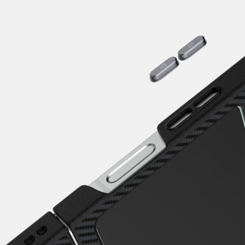Chargez l&#39;image dans la visionneuse de la galerie, Samsung Galaxy Z Flip 6 (SM-F741)  - Carbon Fiber Series 6D Micro Relief MagSafe Phone Case
