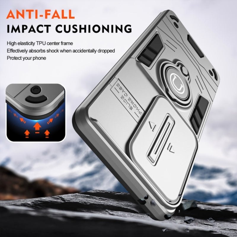 Load image into Gallery viewer, OPPO A78 4G (CPH2565) - Heavy Duty Ring Holder Case with Shockproof &amp; Camera Guard Design - Polar Tech Australia
