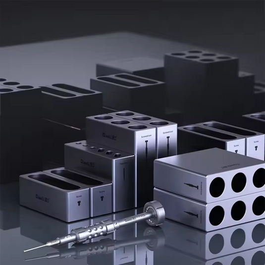 QIANLI QL iCube Modular Storage Box Aluminum Alloy Mobile Phone Repair Tweezers Screwdriver Screw Parts Collection Organizer