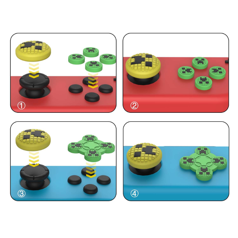 Cargue la imagen en el visor de la galería, Switch Controller Button Silicone Protective Stickers - Polar Tech Australia
