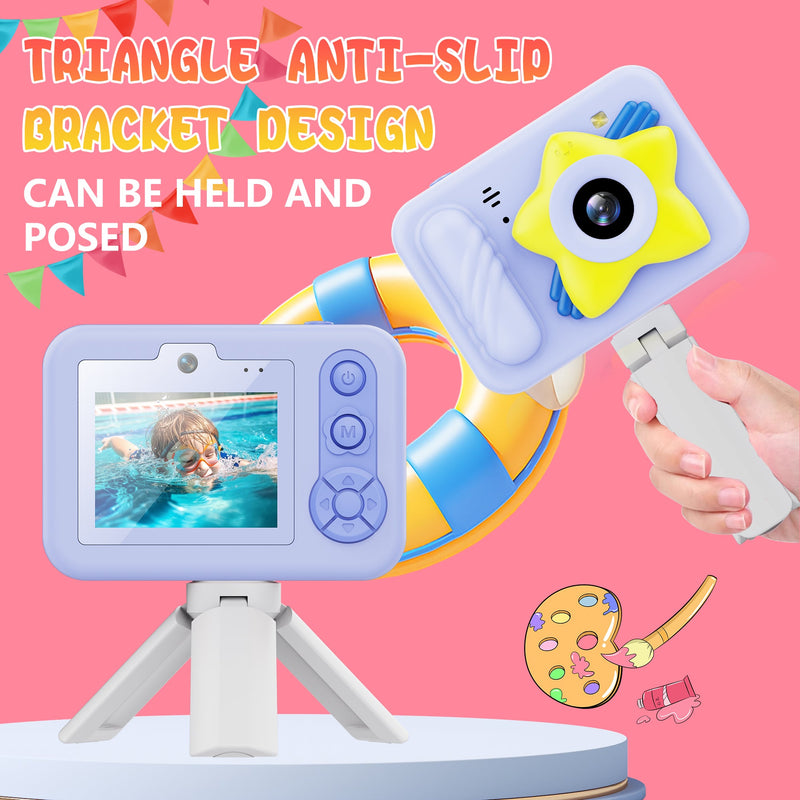 Load image into Gallery viewer, [Depth 1.5M Max] High-Definition IP68 Waterproof Kids Camera With Triangular Stand &amp; Safety Strap - Polar Tech Australia
