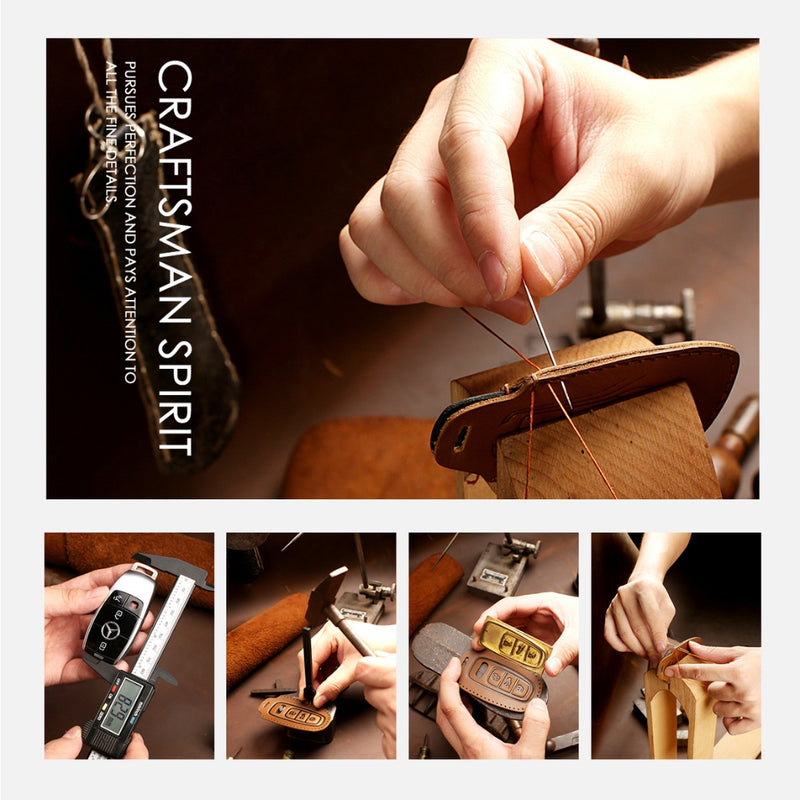 Cargue la imagen en el visor de la galería, Great Wall Handcrafted Genuine Leather Car Key Fob Case Cover For Haval F5, M6, H6, Shenshou, Cool Dog, Soar Max
