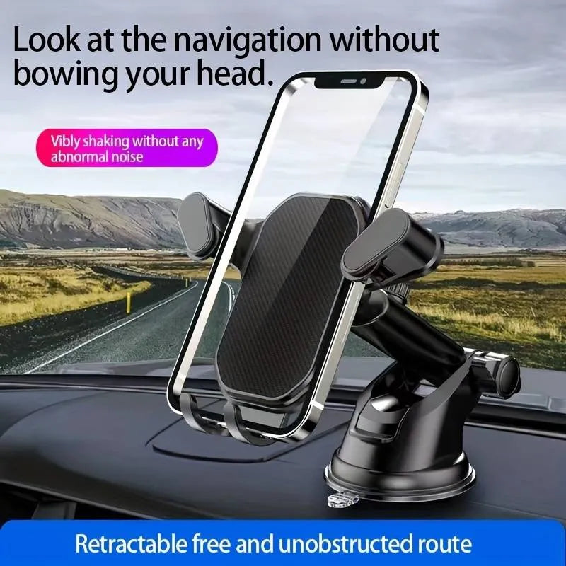 Load image into Gallery viewer, [RT-666] Universal Dashboard &amp; Windscreen Mobile Phone Telescopic Gravity Auto-Lock Holder
