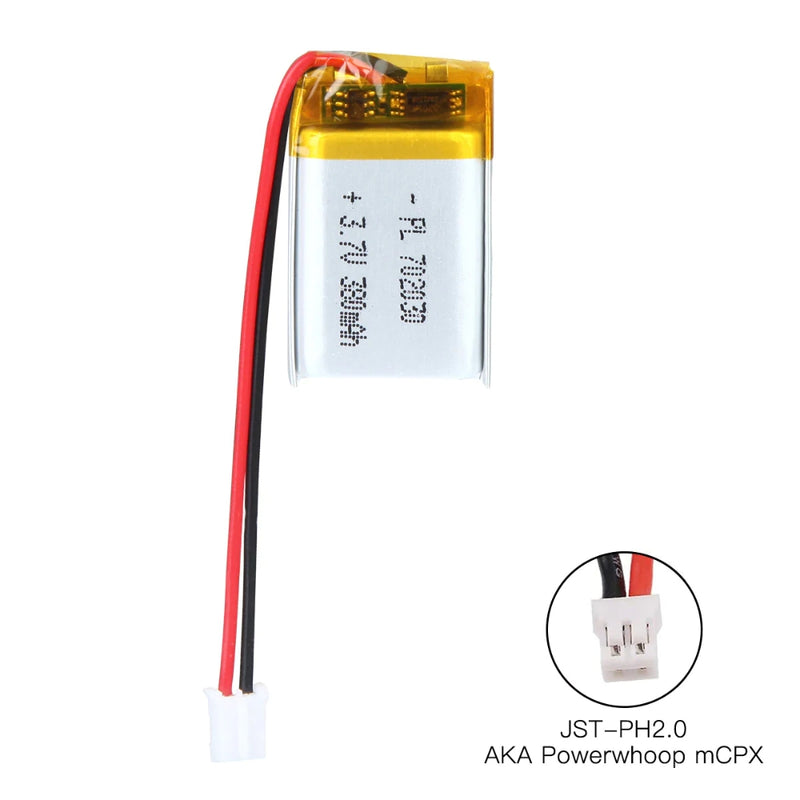 Load image into Gallery viewer, [PH2.0-JST Connector][702030] Universal 380mAh 3.7V Rechargeable Li-Ion Lithium Polymer Battery - Polar Tech Australia
