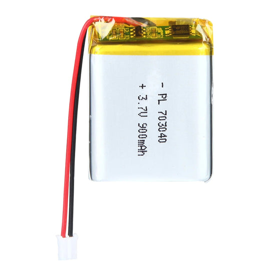[PH2.0-JST Connector][703040] Universal 900mAh 3.7V Rechargeable Li-Ion Lithium Polymer Battery - Polar Tech Australia