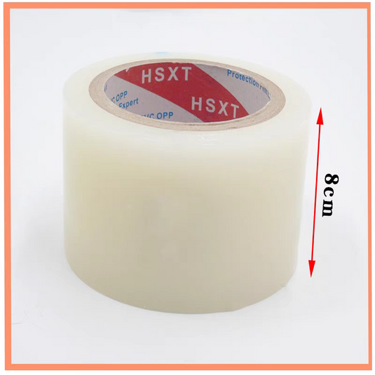 [8cm Wide] 50 Meter Transparent Dust Absorbing Cleaning Film Sticker Removal Tape Roll - Polar Tech Australia