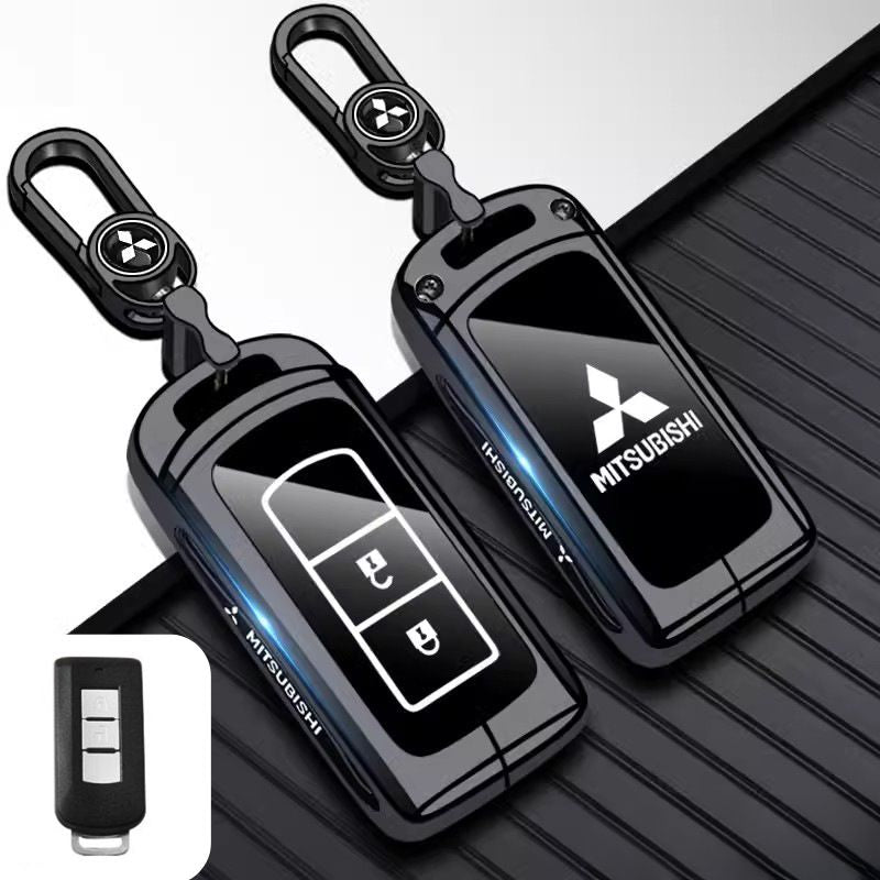 Chargez l&#39;image dans la visionneuse de la galerie, Mitsubishi Zinc Alloy + TPU Car Key Fob Case Cover For Outlander, ASX, Eclipse Cross, L200, Pajero, Triton, Lancer EX
