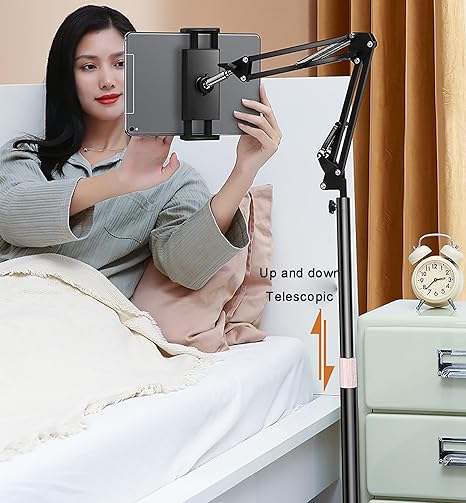 Load image into Gallery viewer, [PT-X52] Universal Flexible Adjustable Floor Mobile Phone Tablet Holder Stand
